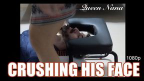Crushing His Face on a Yoga Stool Smotherbox â€” 1080p â€” Queen Nana: Itâ€™s very comfy... ...for me!