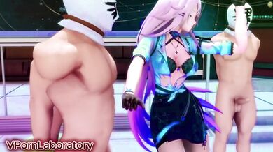 dançarina fode em concerto