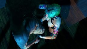 robot girl sucks good dick to ride good dick