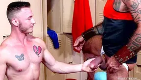 Silver-Daddy Dominates Hungry Jocks Mouth Post-Gym — Hot4Gold