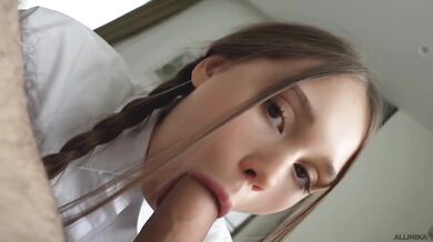 Step sis begged for help then got face fucked raw tight pussy drained