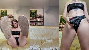 joi tout en cuir special gode ceinture ! - daisy deesse michto