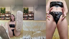 joi tout en cuir special gode ceinture ! - daisy deesse michto