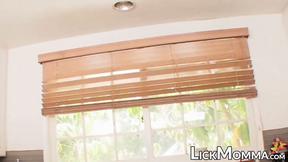 ”Big Titted blonde beauty seduced by lesbian COUGAR for twat licking”