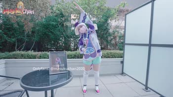 MasukuChan - Qiqi's Cosplay Massage: Thick Thighs, Small Tits, Big Ass Creampie