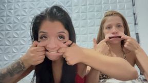 ASIAN AND BLONDE PRINCESS SILLY FACES PART 4 BY ANA AYUMME AND LAVINIA PRINCESS FULL HD