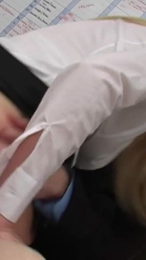 Blonde MILF Babe Ava Martin Is a Horny Secretary Gagging to Ride Her Co Workers Huge Fat White Cock