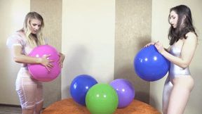 Isa & Lavinia are balloon poppys - wmv 720p