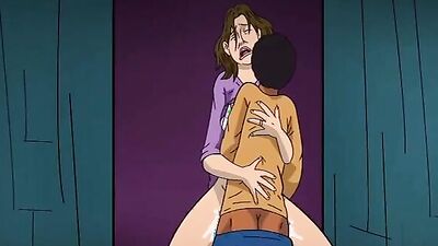 This dirty adult cartoon shows girls fucked by big-dicked guys
