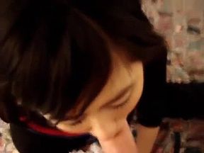 Cute Japanese Hottie Does Her White Boyfriend