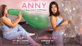 Anny – 10” Balloon S2P & Nail Popping | Unique 16” B2P
