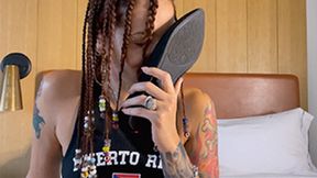 Ginary's Stinky Flats and Self Foot Worshipping Cum Countdown Show - mobile