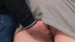 Hairy Pussy Fingered in Crowded Subway