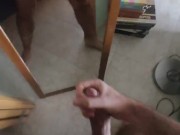 See this awesome cumshot in the mirror!