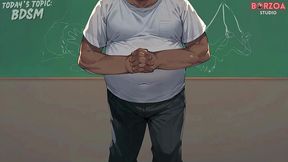my teacher brought me to his house for a private lesson (hentai/3d/animated)