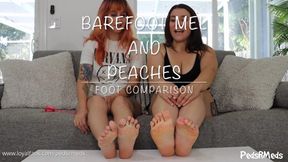 Barefoot Mel and Peaches Foot Comparison