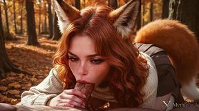 i met a fox girl in the park and she asked me to fuck her with my big cock!! i filled her tiny holes with cum! [ai]