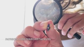 Slow Motion - Giantess Puts Tiny People in Her Belly Button (Includes POV)