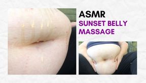 SSBBW belly massage at sunset ASMR