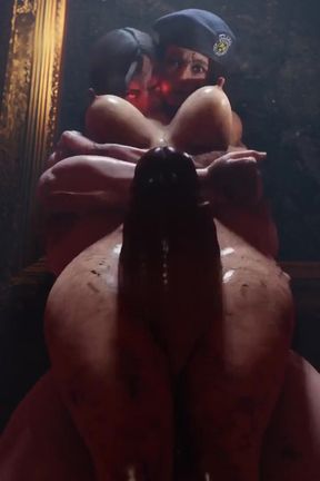 Jill Valentine Thighjob (futa Shemale)