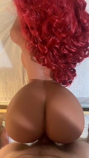 POV Redhead Bubble Butt Fuck Sex Doll