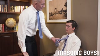 MasonicBoys - Hung silver fox barebacks hot smooth blond innocent boy