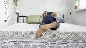 be her foot slave, clean her dirty stinky feet