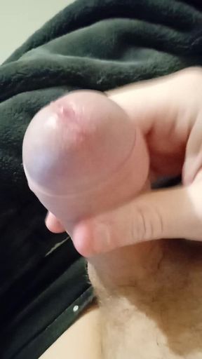 I jerk with my hard uncut dick! #8