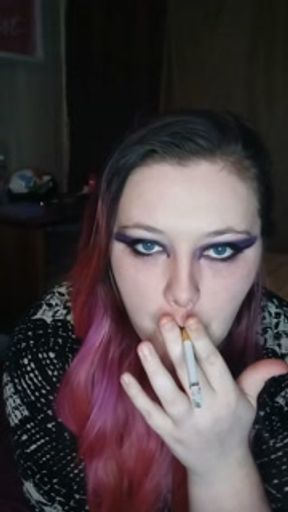 Join Goddess as she smokes but don't get too lost in my eyes