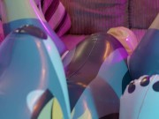 Fucking my squeaky wolf inflatable pool toy Xivy