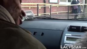 Chubby mature babe BBC slammed and squirted with cum