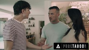PURE TABOO Shocked Stud Catches Twisted New StepAunt Ivy Ireland Getting Free Used In The Kitchen