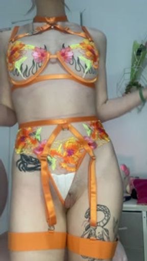 Behave and follow my jerk off instructions in my newest lingerie!