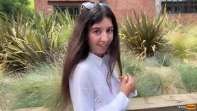 Horny Girl Offers To Go To The Mountains Together To Have Public Sex