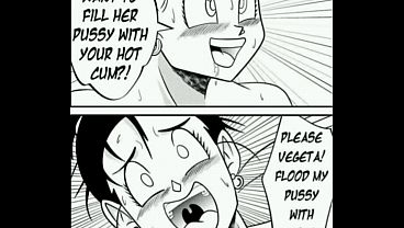 Doblaje comic vegeta con Bulma y chichi. Compartiendo a mi esposo parte 2