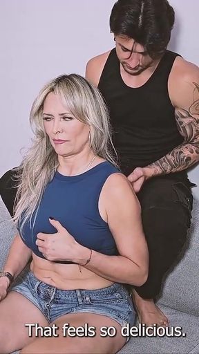 Mature Neighbor Gets Fucked by Her Neighbor After a Massage - Monique Fuentes & Zack Whiter