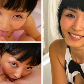 Adorable Japanese girl Marica Hase&#039;s homemade porn video in a cow girl bikini