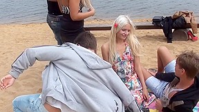 Autumn & Grace & Molly & Olie & Savannah in lesbian college chicks enjoying a hot adventure