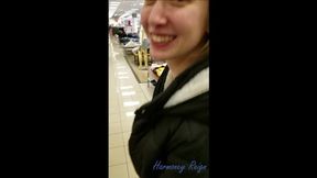 Scored a employee at the shopping center, blowjob & semen march thru shop-Harmoney Reign