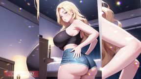Big titty cartoon blowjob