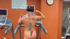 Muscle Girl Fucks and Blows a Stranger