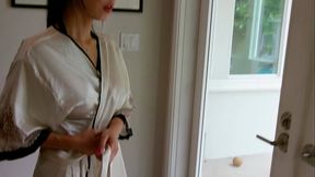 Gardeners called in by Marica Hase for filling all her holes with piss clean-up BIW024