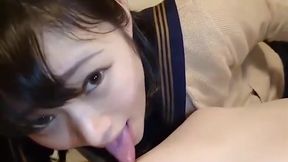 A Cute Japanese Beautiful student 18+ Is Made A Blowjob And Vaginal Cum Shot And Gonzo. Full View Of Local Areas And Joints