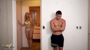 Stepson Uncovers His Step-Mother's Hidden Secret in a Steamy Encounter