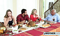 Babe MILF Cory Chase Gets Her Pussy Slammed On A Thanksgiving