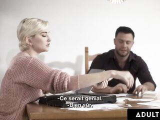 ADULT TIME - Skye Blue Screws Her Bestie's Cheating Fiancee To Cure His Cold Feet! FRENCH SUBTITLES