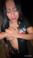 Carbaleon96's Public Alleyway Surprise: Amateur Latina Blowjob & Cumshot