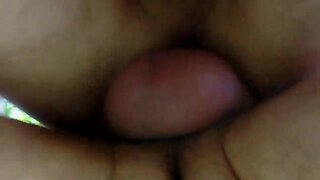 Garden dildo teenager devoted to service