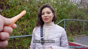 Public Agent Big tits Helina Dream big dick public blowjob and POV sex