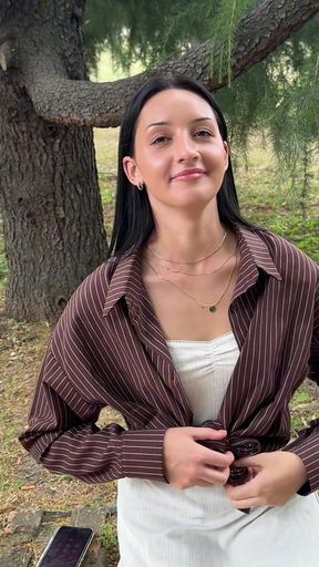 Park Hookup - Stranger Girl Sucks and Fucks Me Outdoors